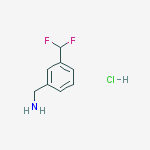 Structure of [3-(difluoromethyl)phenyl]methanamine;hydrochloride