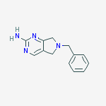 Chemical structure of 6-benzyl-6,7-dihydro-5H-pyrrolo[3,4-d]pyrimidin-2-amine