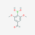 (4-Formyl-2,6-dimethoxyphenyl)boronic acid结构式