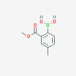 Structure of 2-METHOXYCARBONYL-4-METHYLPHENYLBORONIC ACID