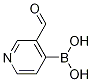 3-Formylpyridine-4-boronic acid结构式