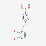 4-[(2,3-difluorophenyl)methoxy]phenylboronic acid结构式