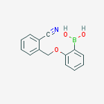 Structure of [2-[(2-cyanophenyl)methoxy]phenyl]boronic acid
