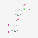 3-(2,3-Difluorophenylmethoxy)phenylboronic acid结构式