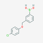 [3-[(4-chlorophenoxy)methyl]phenyl]boronic acid结构式