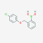 [2-[(4-chlorophenoxy)methyl]phenyl]boronic acid结构式