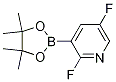 Structure of 2,5-Difluoro-3-(4,4,5,5-tetramethyl-1,3,2-dioxaborolan-2-yl)pyridine