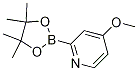 Structure of 4-Methoxy-2-(4,4,5,5-tetramethyl-1,3,2-dioxaborolan-2-yl)pyridine