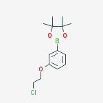 3-(2-Chloroethoxy)phenylboronic acid, pinacol ester结构式