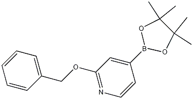 Structure of 2-Benzyloxy-4-(4,4,5,5-tetramethyl-1,3,2-dioxaborolan-2-yl)pyridine