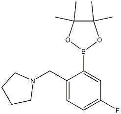 Structure of 1-(4-Fluoro-2-(4,4,5,5-tetramethyl-1,3,2-dioxaborolan-2-yl)benzyl)pyrrolidine
