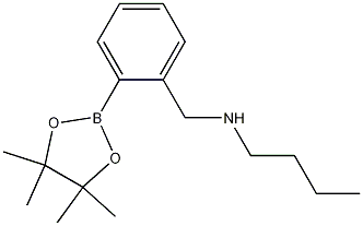 2-(N-Butylaminomethyl)phenylboronic acid, pinacol ester结构式