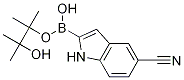 Chemical structure of 5-Cyanoindole-2-boronic acid, pinacol ester