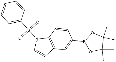 Structure of 1-(Phenylsulfonyl)-5-(4,4,5,5-tetramethyl-1,3,2-dioxaborolan-2-yl)-1H-indole