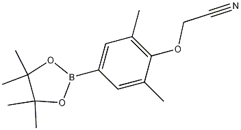 Structure of 2-(2,6-Dimethyl-4-(4,4,5,5-tetramethyl-1,3,2-dioxaborolan-2-yl)phenoxy)acetonitrile