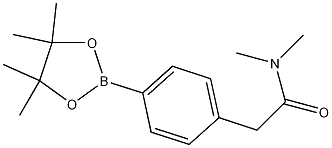 Structure of N,N-Dimethyl-2-(4-(4,4,5,5-tetramethyl-1,3,2-dioxaborolan-2-yl)phenyl)acetamide