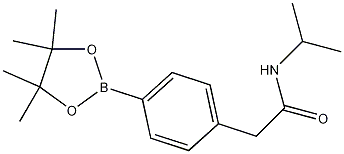 Structure of 4-(Isopropylaminocarbonylmethyl)phenylboronic acid, pinacol ester