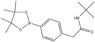 Structure of 4-(t-Butylaminocarbonylmethyl)phenylboronic acid, pinacol ester