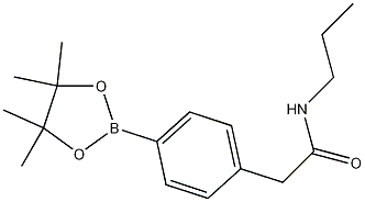 Structure of 4-(N-Propylaminocarbonylmethyl)phenylboronic acid, pinacol ester