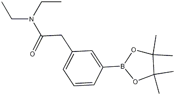 Structure of 3-(N,N-Diethylcarbamoylmethyl)phenylboronic acid, pinacol ester