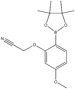 Structure of (2-Cyanomethoxy)-4-methoxyphenylboronic acid, pinacol ester