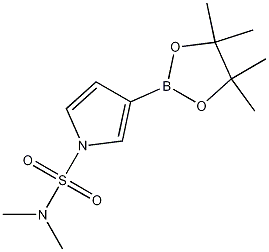 1-(N,N-Dimethylsulfamoyl)pyrrole-3-boronic acid, pinacol ester结构式