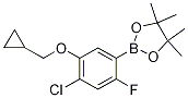 4-Chloro-5-(cyclopropylmethoxy)-2-fluorophenylboronic acid, pinacol ester结构式