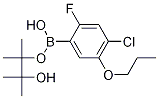 Structure of 4-Chloro-2-fluoro-5-propoxyphenylboronic acid, pinacol ester