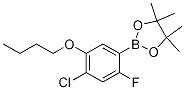 2-(5-Butoxy-4-chloro-2-fluorophenyl)-4,4,5,5-tetraMethyl-1,3,2-dioxaborolane结构式