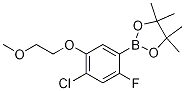 2-(4-Chloro-2-fluoro-5-(2-methoxyethoxy)phenyl)-4,4,5,5-tetramethyl-1,3,2-dioxaborolane结构式