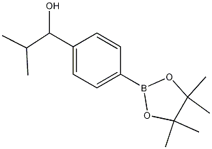2-甲基-1-(4-(4455-四甲基-132-二噁硼烷-2-基)苯基)-1-丙醇结构式