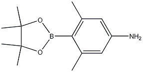 Structure of 3,5-Dimethyl-4-(4,4,5,5-tetramethyl-1,3,2-dioxaborolan-2-yl)aniline