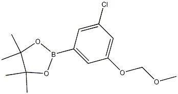 Structure of 2-(3-Chloro-5-(methoxymethoxy)phenyl)-4,4,5,5-tetramethyl-1,3,2-dioxaborolane