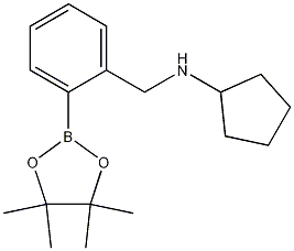 Structure of 2-(Cyclopentylaminomethyl)phenylboronic acid, pinacol ester