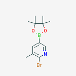 2-溴-3-甲基吡啶-5-硼酸频那醇酯结构式