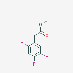 Structure of ETHYL 2-(2,4,5-TRIFLUOROPHENYL)ACETATE, 99%