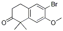 Structure of 6-broMo-7-Methoxy-1,1-diMethyl-3,4-dihydronaphthalen-2(1H)-one,