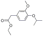 4-异丙氧基-3-甲氧基苯乙酸乙酯结构式