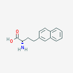 Structure of 2-Naphthalenebutanoic acid, a-amino-, (S)-