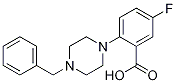 Structure of 2-(4-Benzylpiperazino)-5-fluorobenzoic Acid