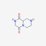 TETRAHYDRO-2H-PYRAZINO[1,2-A]PYRAZINE-1,4(3H,6H)-DIONE结构式