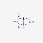 Structure of (3aR*,6aS*)-2-methyltetrahydropyrrolo[3,4-c]pyrrole-1,3(2H,3aH)-dione(SALTDATA: HCl)