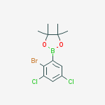 Structure of 2-(2-Bromo-3,5-dichlorophenyl)-4,4,5,5-tetramethyl-1,3,2-dioxaborolane