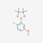 Structure of 2-(2-Iodo-5-methoxyphenyl)-4,4,5,5-tetramethyl-1,3,2-dioxaborolane