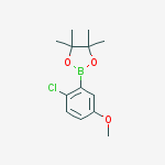 Structure of 2-(2-Chloro-5-methoxyphenyl)-4,4,5,5-tetramethyl-1,3,2-dioxaborolane