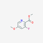 methyl 3-fluoro-5-methoxypyridine-2-carboxylate结构式
