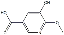 5-羟基-6-甲氧基-3-吡啶羧酸结构式