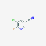 Structure of 6-bromo-5-chloronicotinonitrile