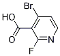 4-bromo-2-fluoronicotinic Acid结构式
