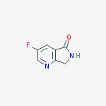 Structure of 3-fluoro-6,7-dihydro-5H-pyrrolo[3,4-b]pyridin-5-one